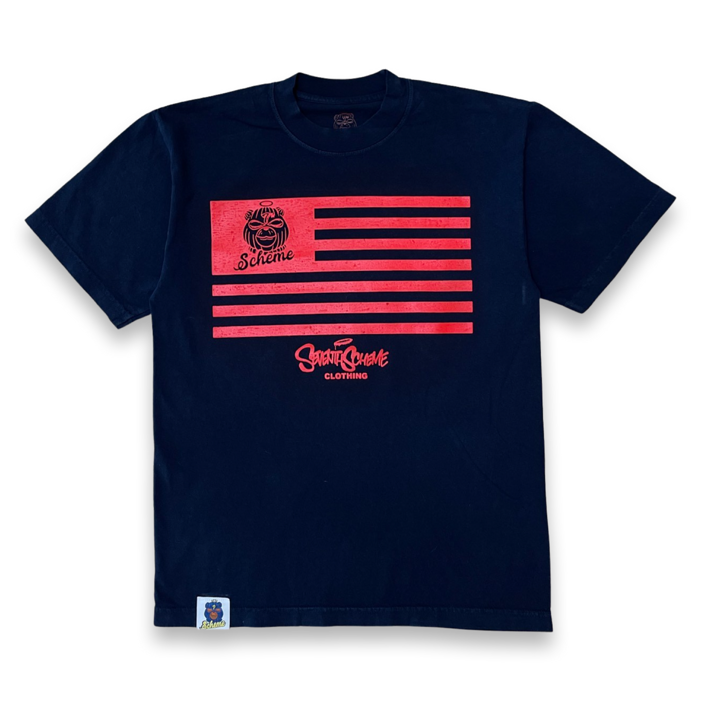 7th Scheme Allegiance- T-Shirt (NAVY/RED)