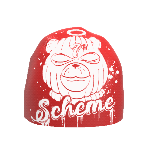 7th Scheme Logo- Skully beanie
